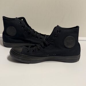 Converse Chuck Taylor All Star Hi Shoes Mens Size 8 Black Monochrome High Top